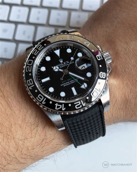 rolex gmt on a strap|gmt master ii strap review.